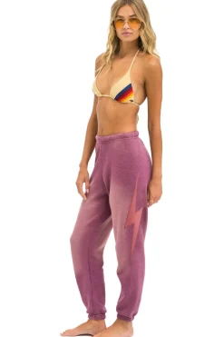 Sweatpants | Aviator Nation BOLT STITCH SWEATPANTS - FADED BERRY FADEDBERRY