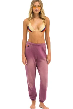Sweatpants | Aviator Nation BOLT STITCH SWEATPANTS - FADED BERRY FADEDBERRY