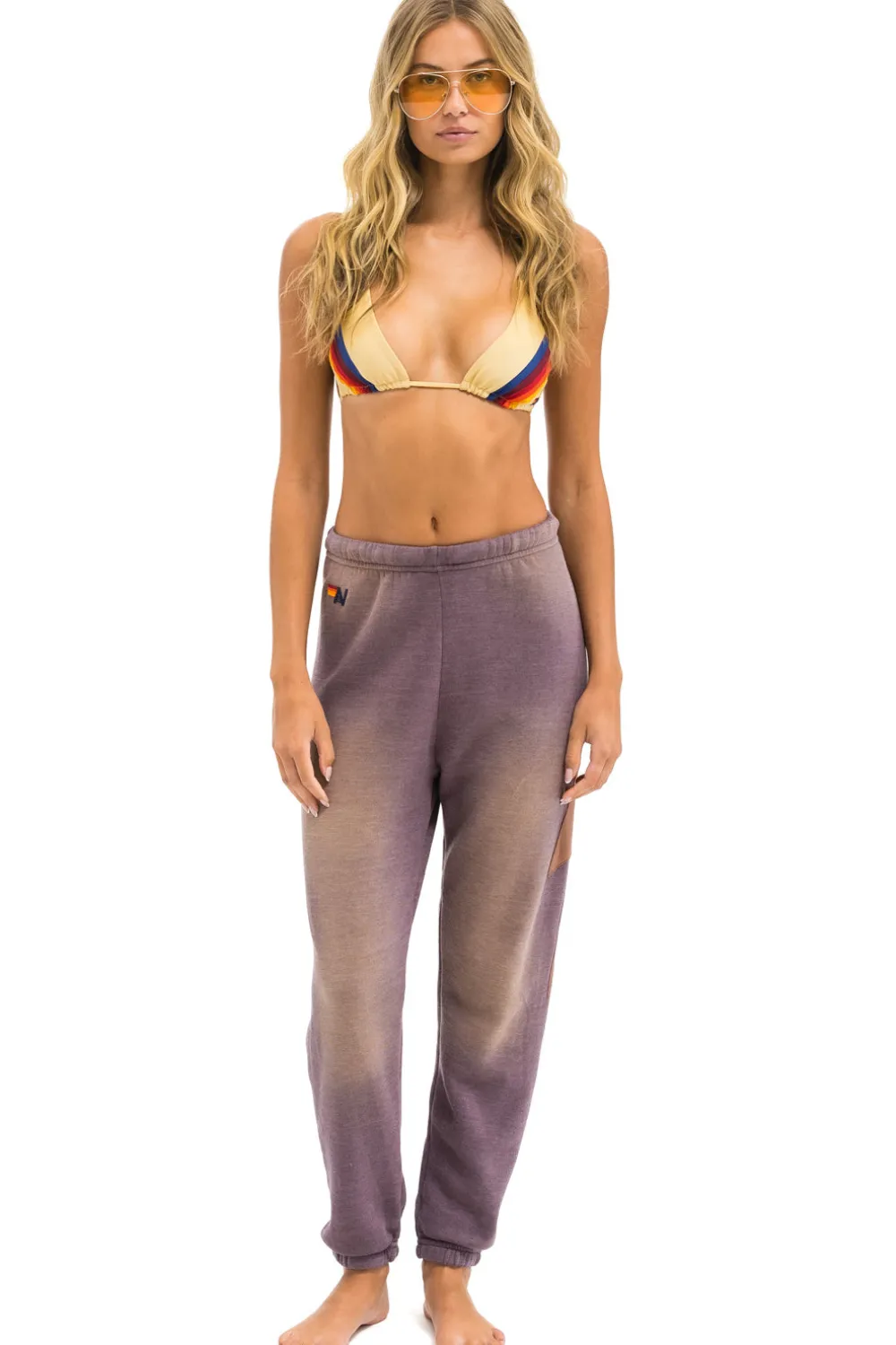 Sweatpants | Aviator Nation BOLT STITCH SWEATPANTS - FADED MOCHA FADEDMOCHA