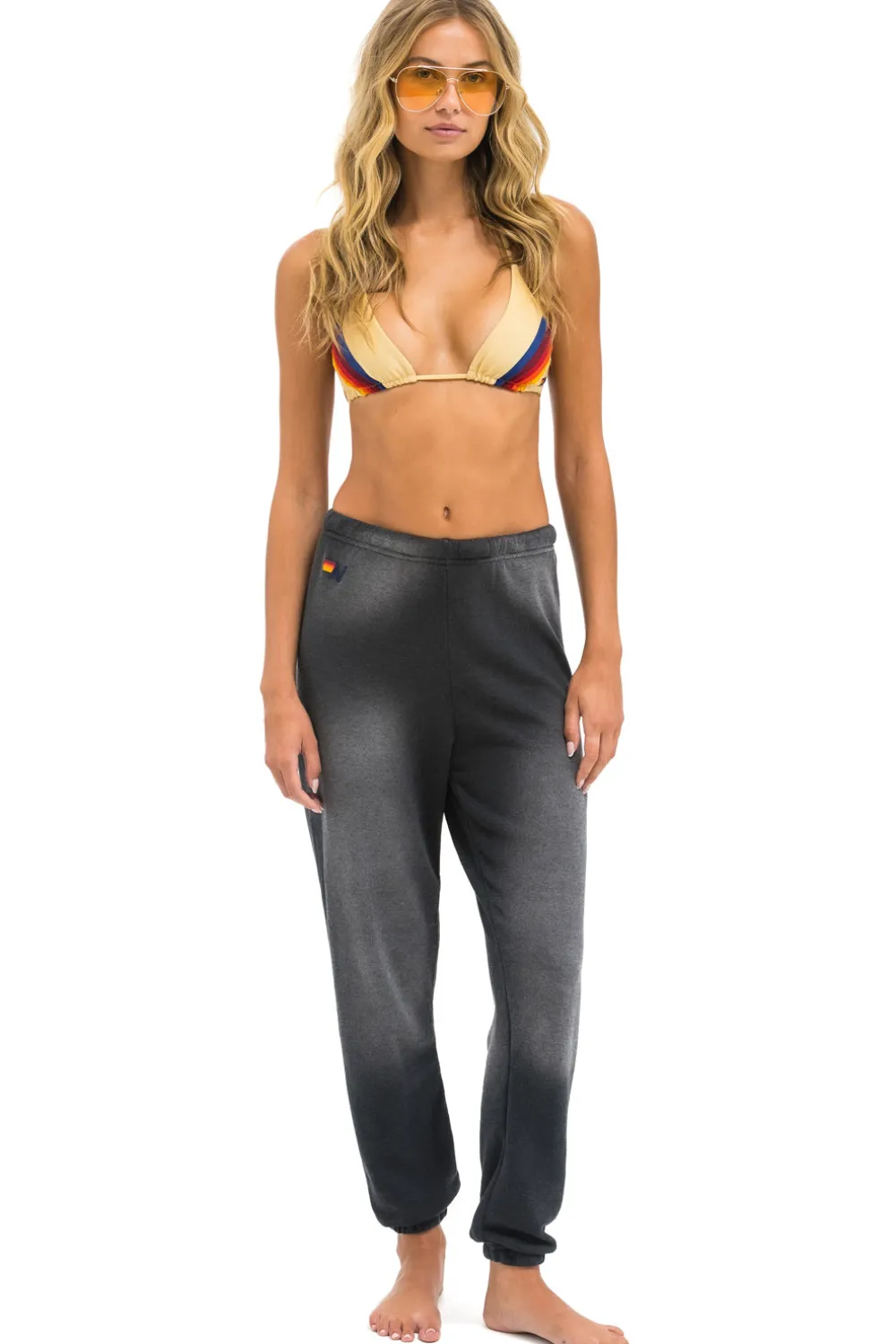 Sweatpants | Aviator Nation BOLT STITCH SWEATPANTS - FADED SMOKE FADEDSMOKE