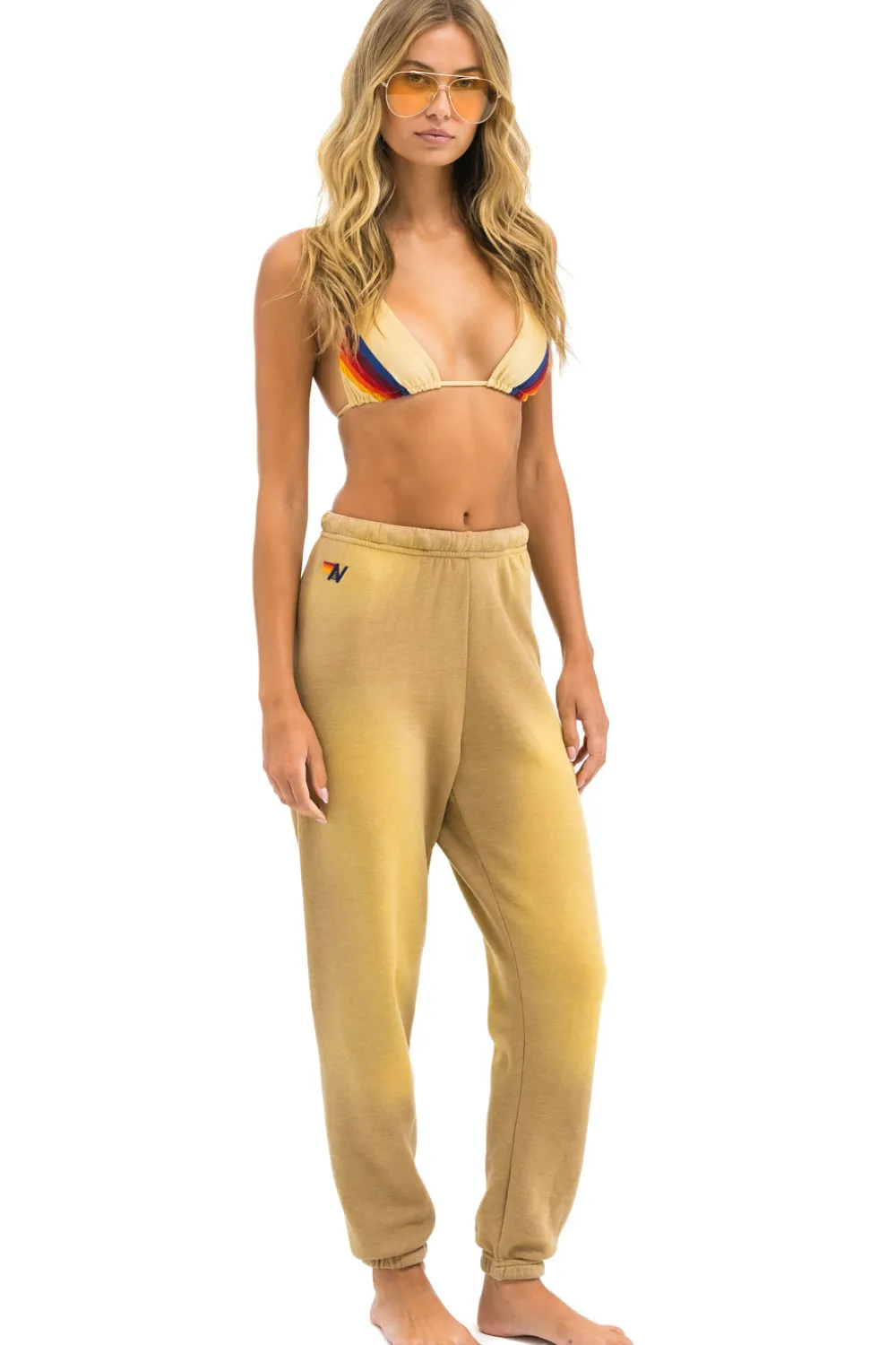 Sweatpants | Aviator Nation BOLT STITCH SWEATPANTS - FADED TAN FADEDTAN