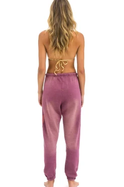 Sweatpants | Aviator Nation BOLT STITCH SWEATPANTS - FADED BERRY FADEDBERRY