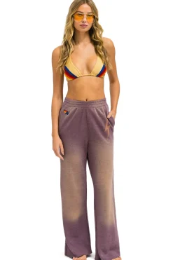 Sweatpants | Aviator Nation BOLT STITCH WIDE LEG POCKET SWEATPANTS - FADED MOCHA FADEDMOCHA