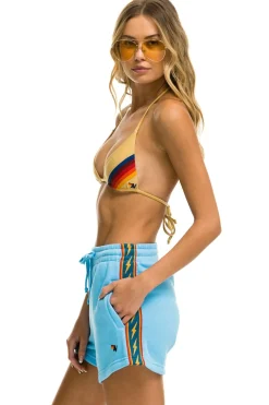 Shorts | Aviator Nation BOLT STRIPE WOMENS LOUNGER SHORT - SKY