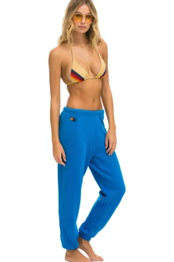 Sweatpants | Aviator Nation BOLT SWEATPANTS - OCEAN // NEON YELLOW OCEAN//NEONYELLOW