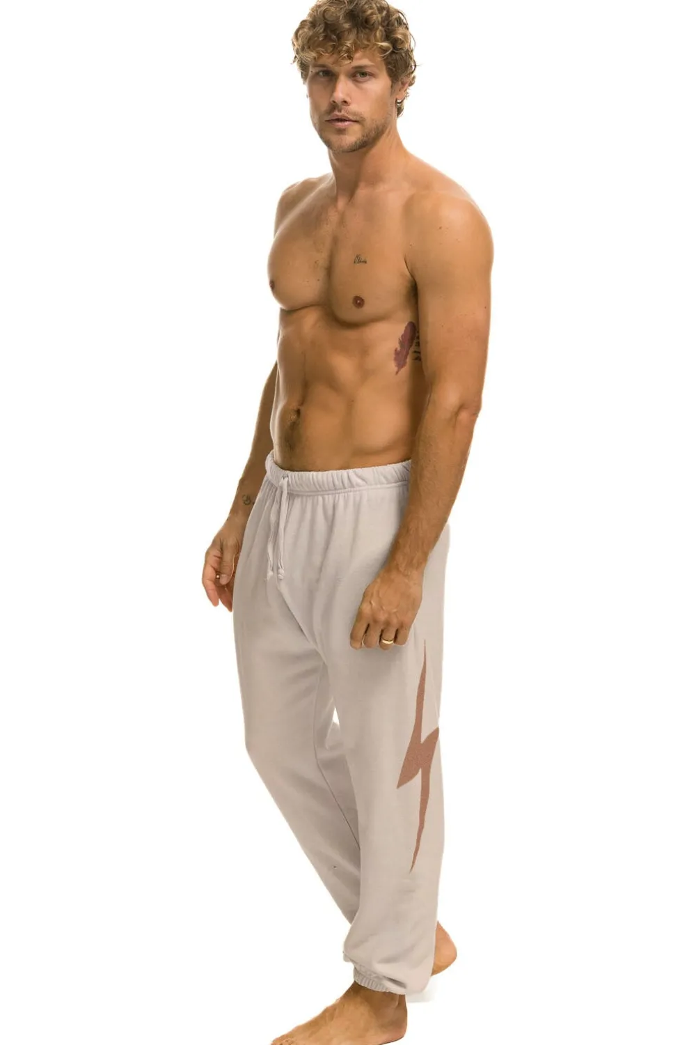Sweatpants | Aviator Nation BOLT SWEATPANTS - SAND // MOCHA SAND//MOCHA