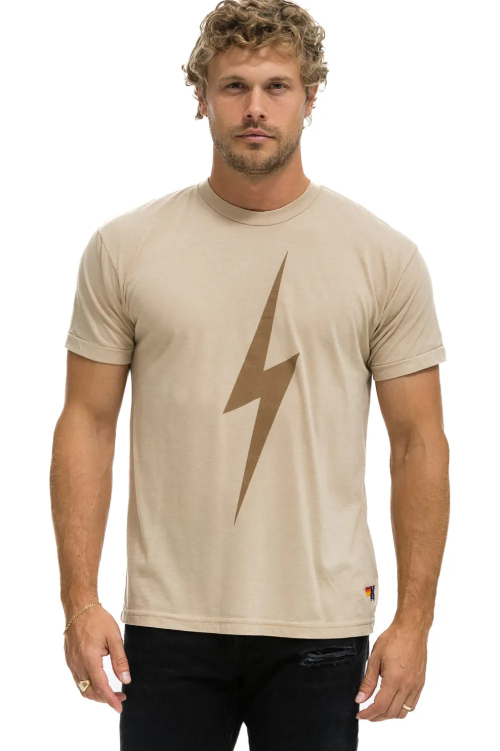 Tees | Tees | Aviator Nation BOLT TEE - SAND // MOCHA SAND//MOCHA