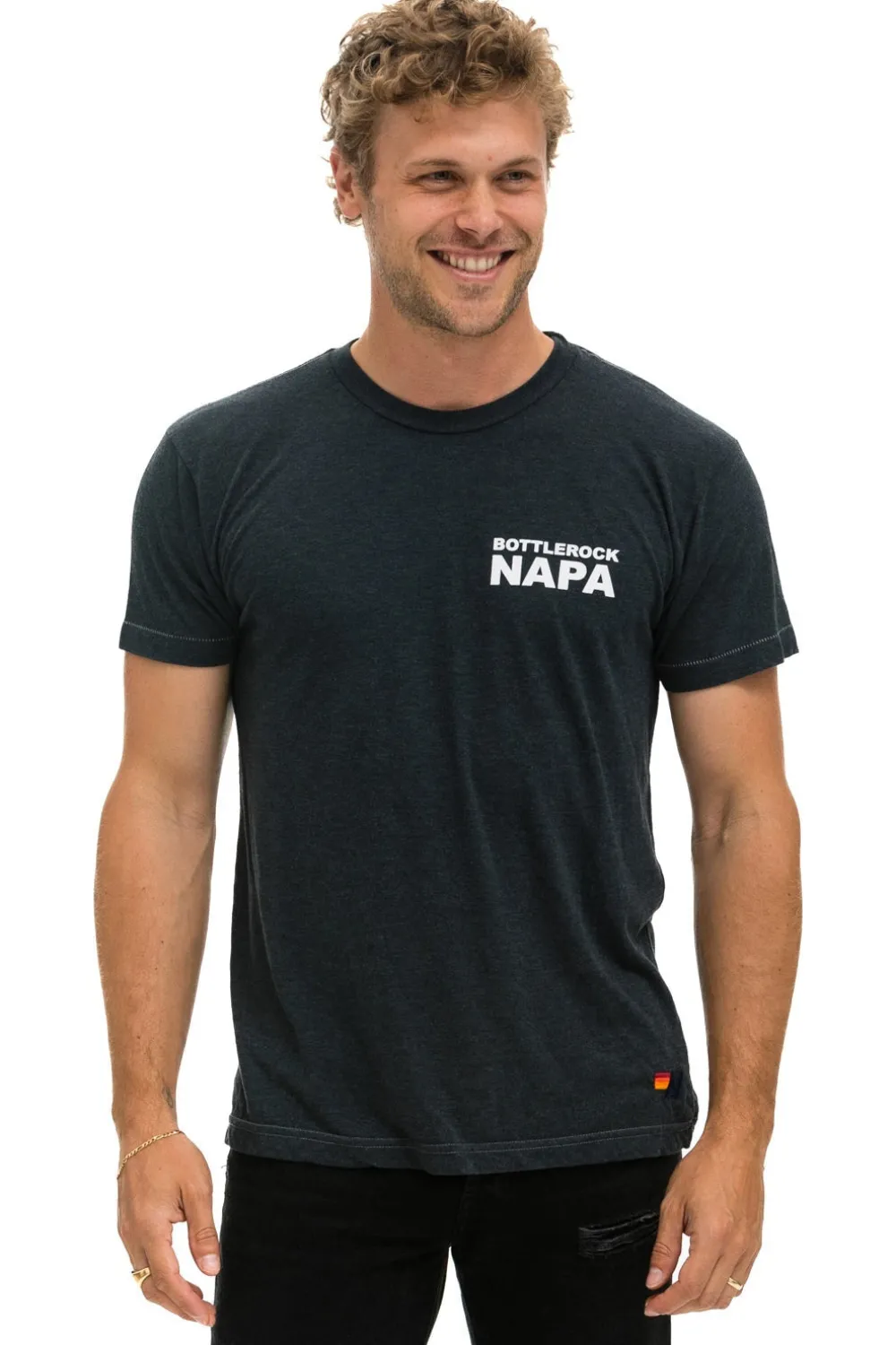 Tees | Collab Merchandise | Aviator Nation BOTTLEROCK 2024 TEE - CHARCOAL