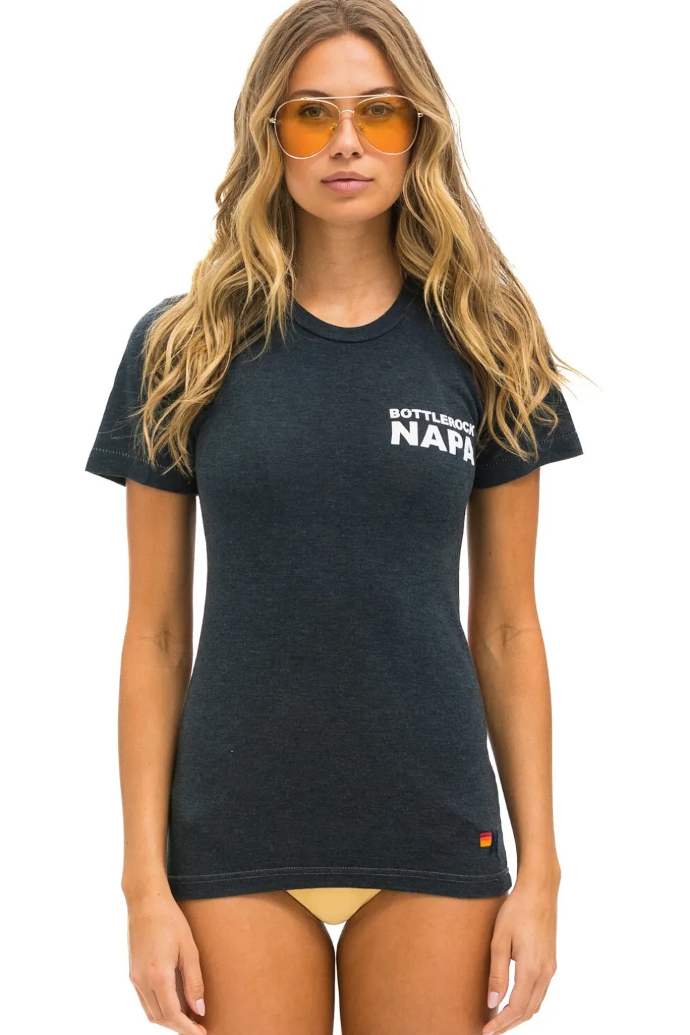 Tees | Collab Merchandise | Aviator Nation BOTTLEROCK 2024 TEE - CHARCOAL