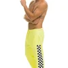 Sweatpants | Aviator Nation CHECK LEG SWEATPANTS - NEON YELLOW NEONYELLOW