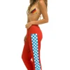 Sweatpants | Aviator Nation CHECK LEG SWEATPANTS - RED // WHITE // BLUE RED//WHITE//BLUE