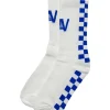 Socks | Socks | Aviator Nation CHECKERED SOCK - WHITE // OCEAN WHITE//OCEAN