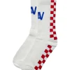 Socks | Socks | Aviator Nation CHECKERED SOCK - WHITE // RED WHITE//RED