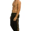 Sweatpants | Aviator Nation CHEETAH STRIPE SWEATPANTS - BLACK // CHEETAH BLACK//CHEETAH
