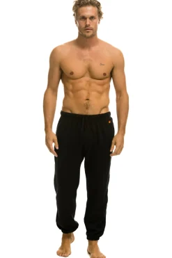 Sweatpants | Aviator Nation CHEETAH STRIPE SWEATPANTS - BLACK // CHEETAH BLACK//CHEETAH