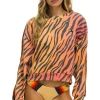 Sweatshirts | Sweatshirts | Aviator Nation CLASSIC RELAXED FIT CREW SWEATSHIRT - TIGER