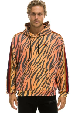 Hoodies | Hoodies | Aviator Nation CLASSIC RELAXED PULLOVER HOODIE WITH ZIPPER POCKETS - TIGER