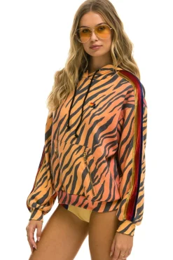 Hoodies | Hoodies | Aviator Nation CLASSIC RELAXED PULLOVER HOODIE WITH ZIPPER POCKETS - TIGER