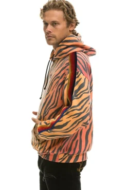 Hoodies | Hoodies | Aviator Nation CLASSIC RELAXED PULLOVER HOODIE WITH ZIPPER POCKETS - TIGER