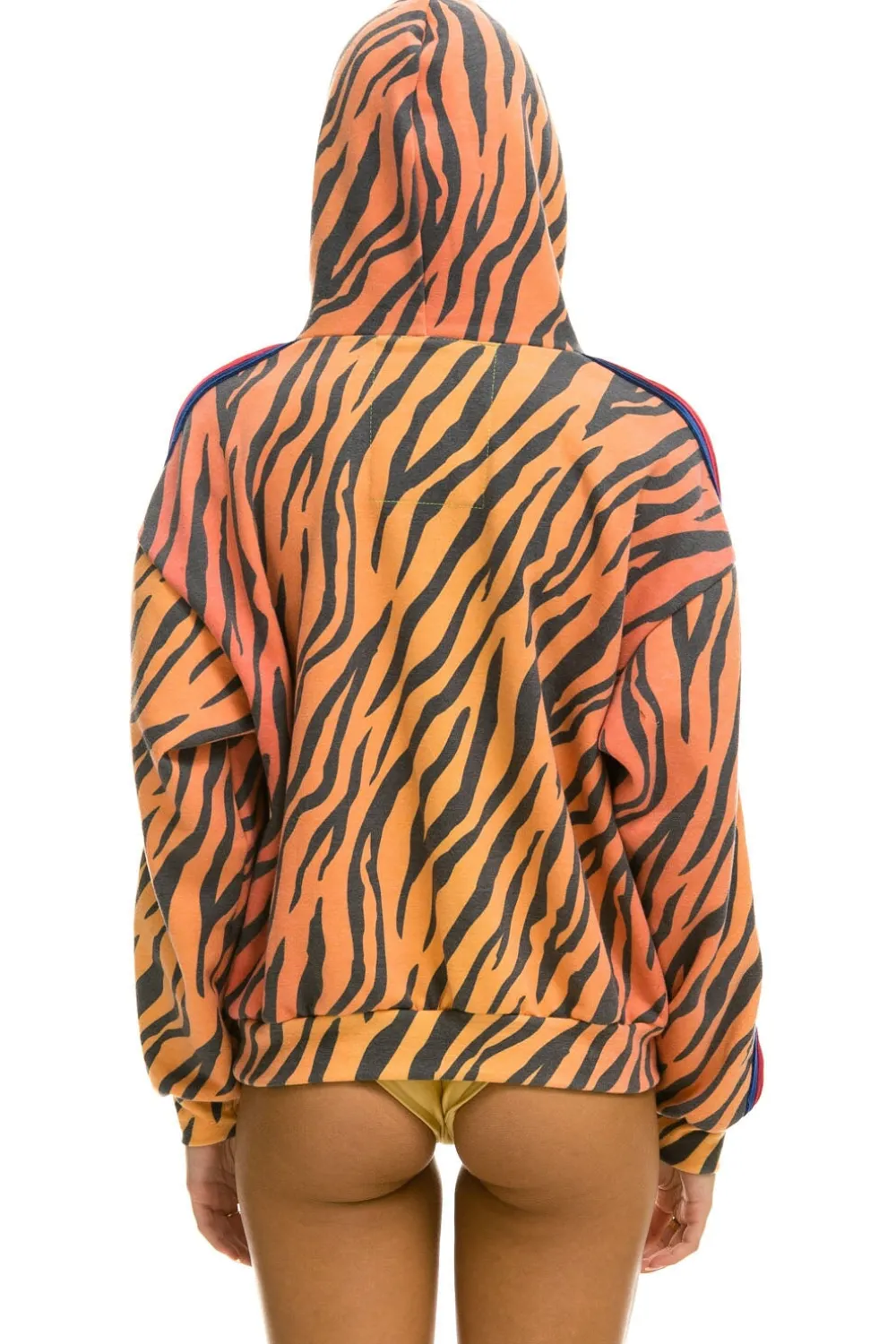 Hoodies | Hoodies | Aviator Nation CLASSIC RELAXED PULLOVER HOODIE WITH ZIPPER POCKETS - TIGER