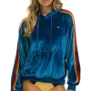 Hoodies | Hoodies | Aviator Nation CLASSIC VELVET RELAXED PULLOVER HOODIE - VINTAGE BLUE VINTAGEBLUE
