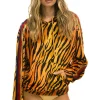 Hoodies | Hoodies | Aviator Nation CLASSIC VELVET RELAXED PULLOVER HOODIE - TIGER