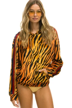 Hoodies | Hoodies | Aviator Nation CLASSIC VELVET RELAXED PULLOVER HOODIE - TIGER