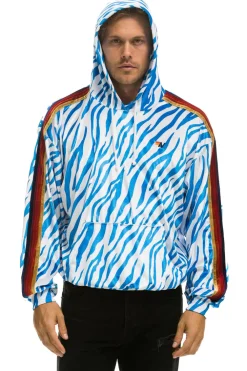 Hoodies | Hoodies | Aviator Nation CLASSIC VELVET RELAXED PULLOVER HOODIE - BLUE TIGER BLUETIGER