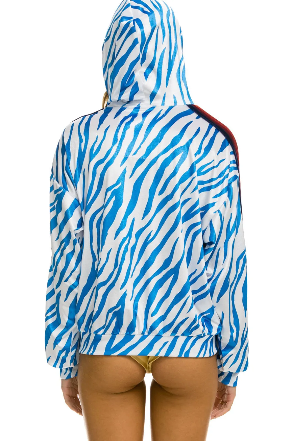 Hoodies | Hoodies | Aviator Nation CLASSIC VELVET RELAXED PULLOVER HOODIE - BLUE TIGER BLUETIGER
