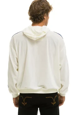 Hoodies | Hoodies | Aviator Nation CLASSIC VELVET RELAXED PULLOVER HOODIE - WHITE
