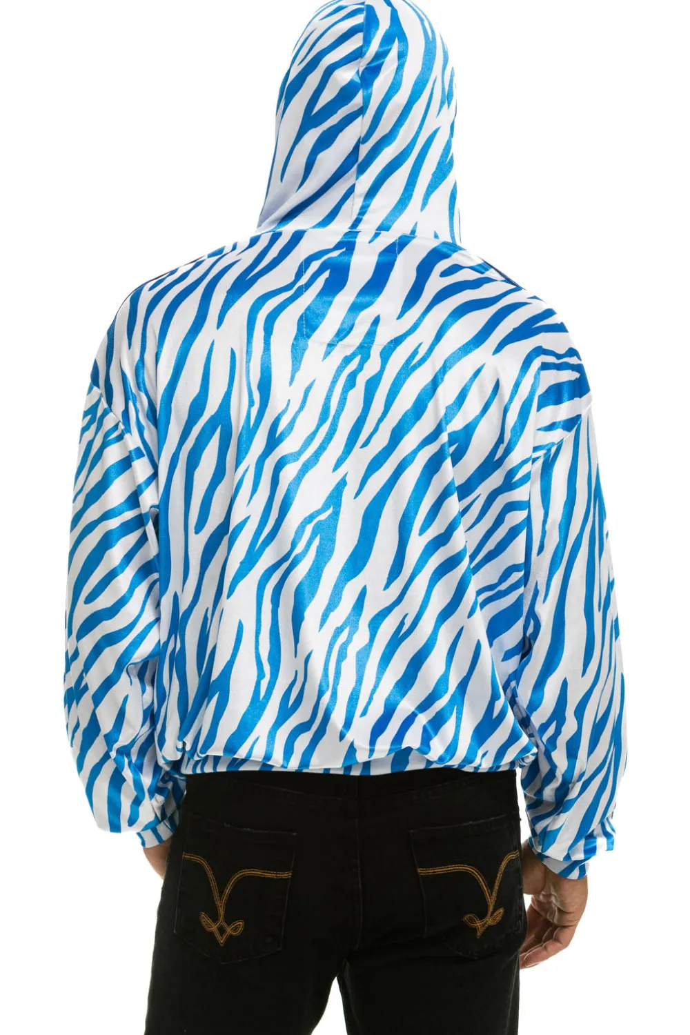 Hoodies | Hoodies | Aviator Nation CLASSIC VELVET RELAXED PULLOVER HOODIE - BLUE TIGER BLUETIGER