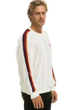 Sweatshirts | Sweatshirts | Aviator Nation CLASSIC VELVET RELAXED SWEATSHIRT - WHITE