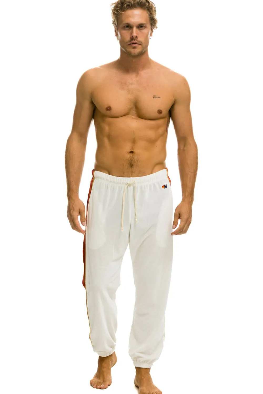 Sweatpants | Aviator Nation CLASSIC VELVET SWEATPANTS - VINTAGE WHITE VINTAGEWHITE