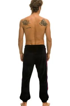 Sweatpants | Aviator Nation CLASSIC VELVET SWEATPANTS - BLACK