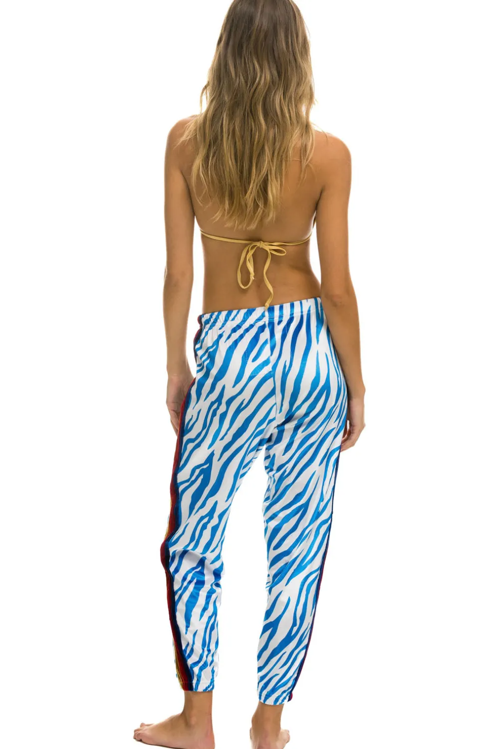 Sweatpants | Aviator Nation CLASSIC VELVET SWEATPANTS - BLUE TIGER BLUETIGER