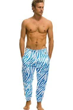 Sweatpants | Aviator Nation CLASSIC VELVET SWEATPANTS - BLUE TIGER BLUETIGER