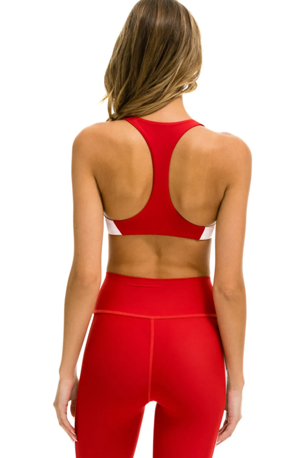 Activewear | Activewear | Aviator Nation COLOR BLOCK BRALETTE SPORTS BRA - CHERRY