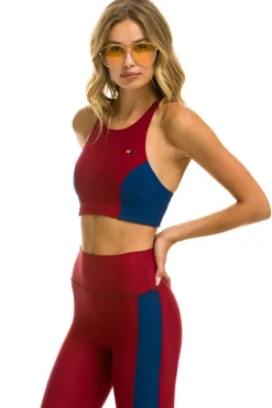 Activewear | Activewear | Aviator Nation COLOR BLOCK RACER SPORTS BRA - BLAZER