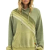 Hoodies | Hoodies | Aviator Nation CROSS STRIPE RELAXED PULLOVER HOODIE - FADED ARMY FADEDARMY