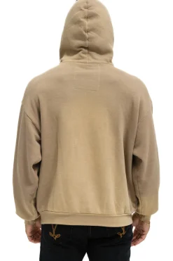 Hoodies | Hoodies | Aviator Nation CROSS STRIPE RELAXED PULLOVER HOODIE - FADED TAN FADEDTAN