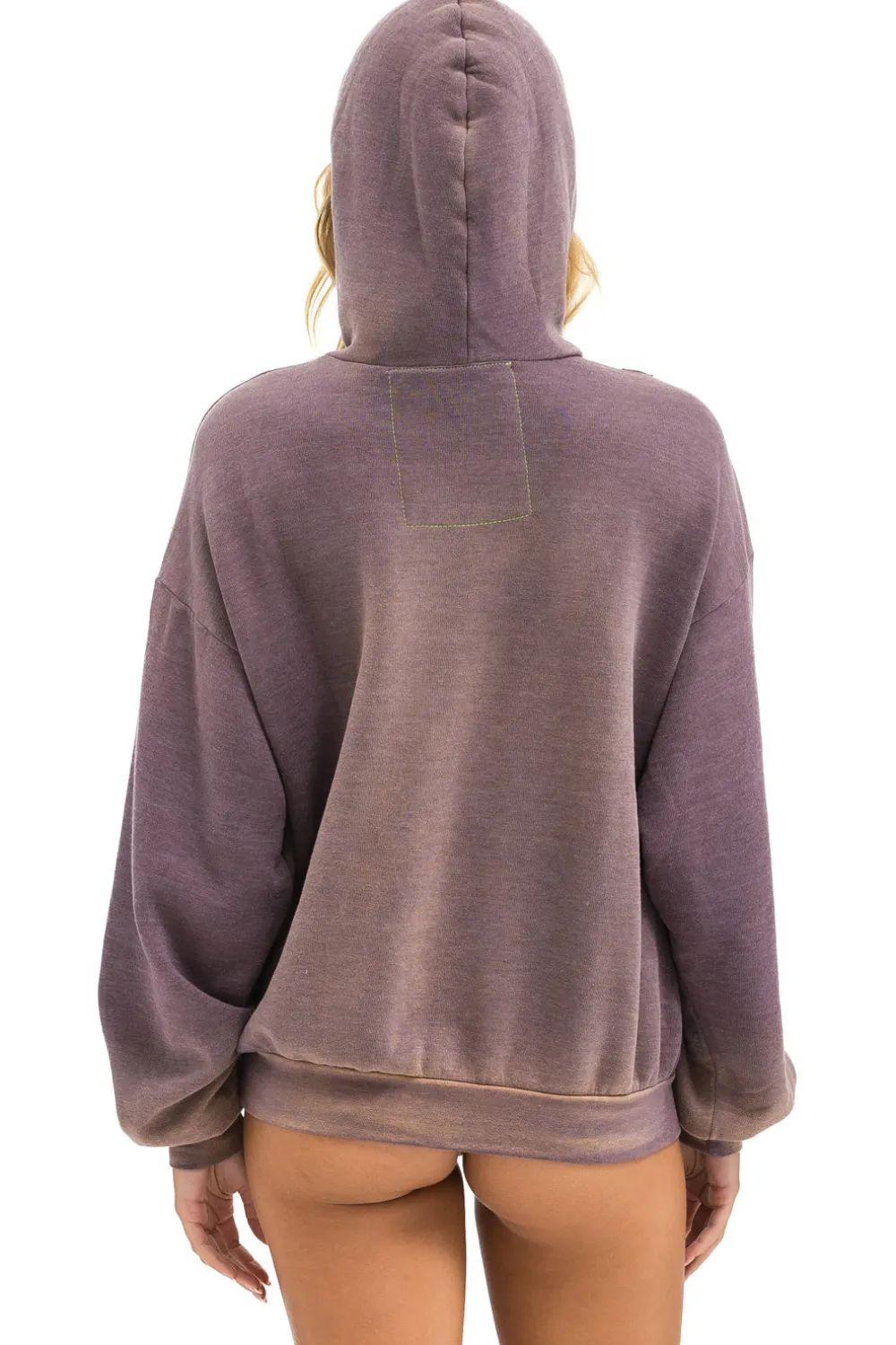 Hoodies | Hoodies | Aviator Nation CROSS STRIPE RELAXED PULLOVER HOODIE - FADED MOCHA FADEDMOCHA