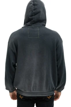 Hoodies | Hoodies | Aviator Nation CROSS STRIPE RELAXED PULLOVER HOODIE - FADED SMOKE FADEDSMOKE