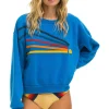 Sweatshirts | Sweatshirts | Aviator Nation DAYDREAM RELAXED CREW SWEATSHIRT - OCEAN