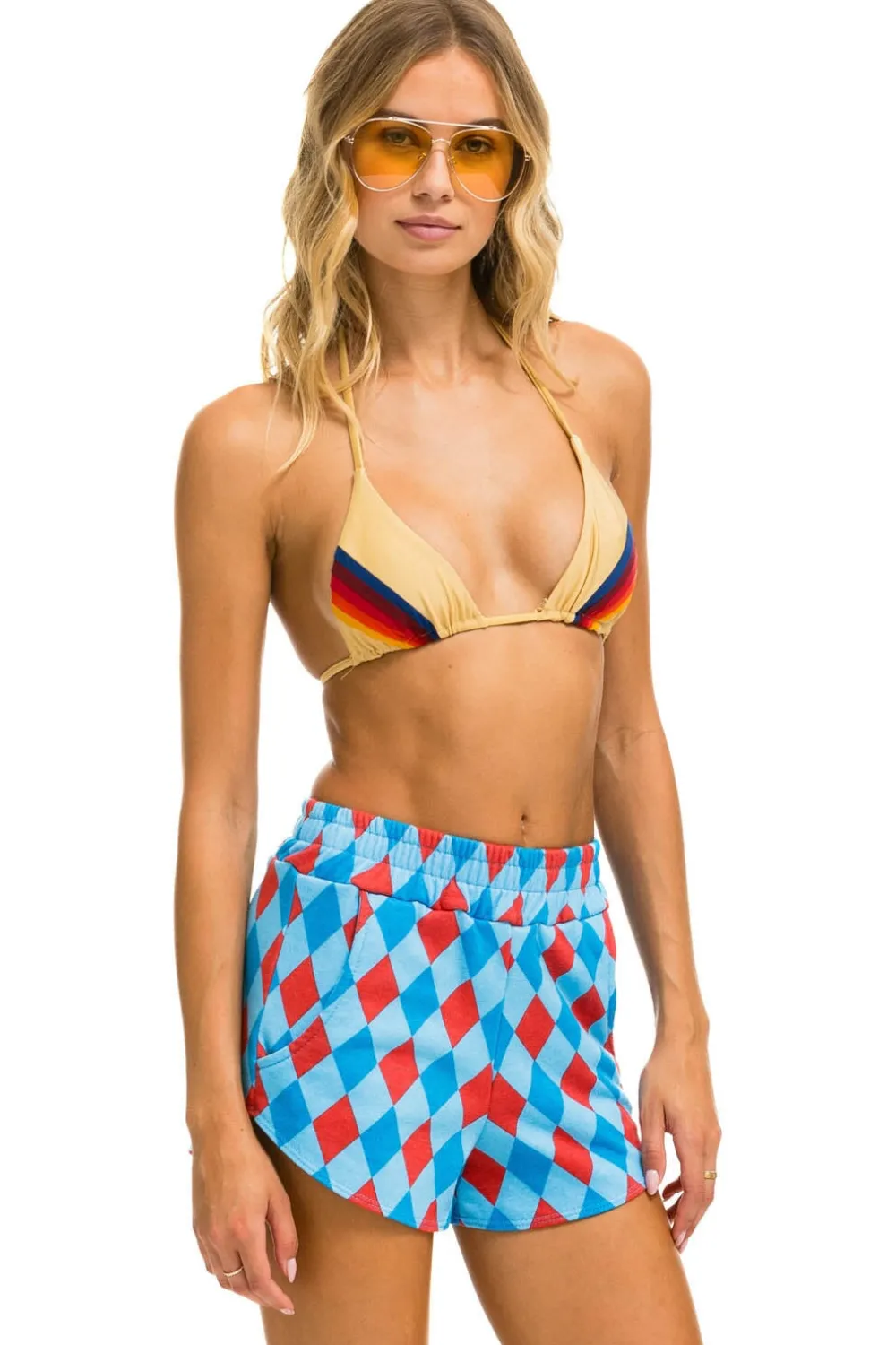 Shorts | Aviator Nation DIAMOND REPEAT LOUNGER SHORTS - SKY
