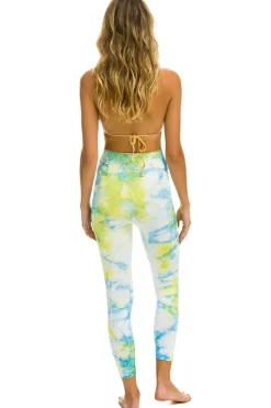 Activewear | Activewear | Aviator Nation FULL LENGTH HI-RISE TIE DYE LEGGINGS - NEON YELLOW NEONYELLOW