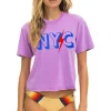 Collab Merchandise | Collab Merchandise | Aviator Nation GOV BALL 2024 BOYFRIEND TEE - NEON PURPLE NEONPURPLE