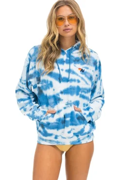 Hoodies | Hoodies | Aviator Nation HAND DYED PULLOVER HOODIE RELAXED - TIE DYE BLUE TIEDYEBLUE
