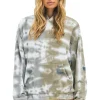 Hoodies | Hoodies | Aviator Nation HAND DYED PULLOVER HOODIE RELAXED - TIE DYE GREY // OLIVE TIEDYEGREY//OLIVE