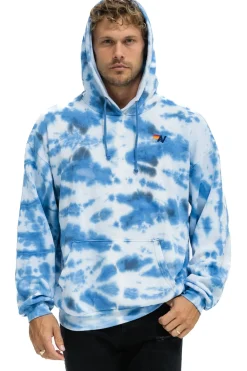Hoodies | Hoodies | Aviator Nation HAND DYED PULLOVER HOODIE RELAXED - TIE DYE BLUE TIEDYEBLUE