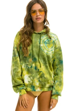 Hoodies | Hoodies | Aviator Nation HAND DYED PULLOVER HOODIE RELAXED - TIE DYE GREEN YELLOW TIEDYEGREENYELLOW
